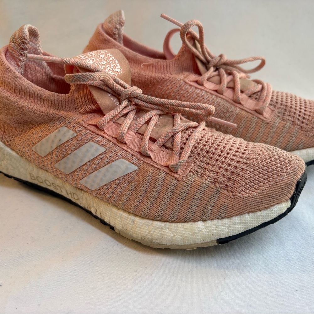 adidas Women’s Dusty Pink Knit Running Shoes